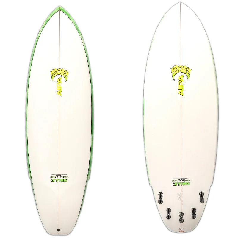 surfboards for carving turns-Lost 6'0" AIPA Puddle Jumper Green Rails