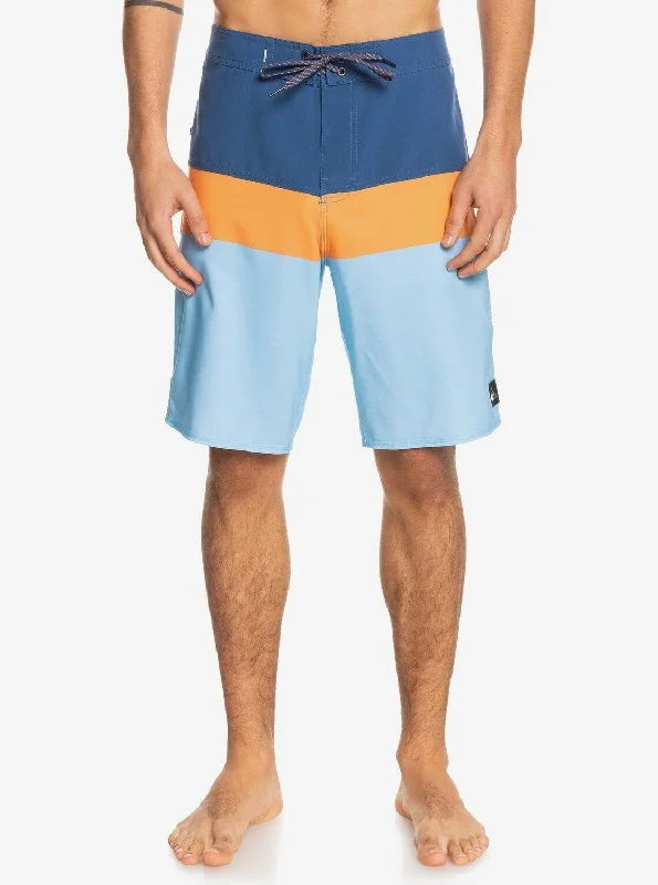 surf shirts for men with UV protection-Quiksilver Mens Surf Silk Panel 20" Board Shorts