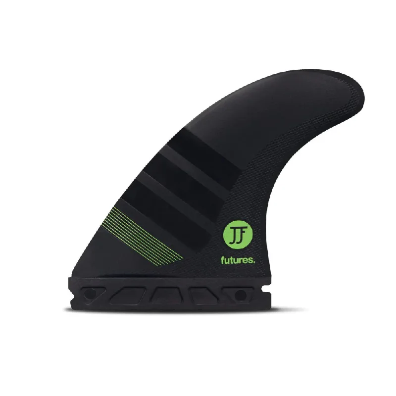 best surf fins for balanced control-Futures Fins JJ-2 Alpha Thruster Fin Set Carbon-Green M