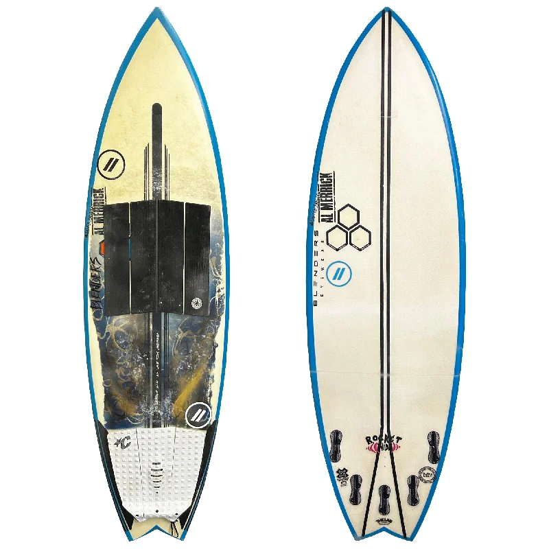 top surfboards for experienced surfers-Channel Islands Rocket Wide 5'7 Consignment Surfboard - FCS II