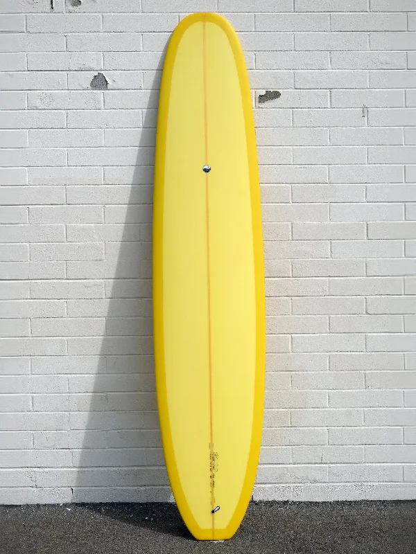 surfboards with good buoyancy-Woodin Surfboards | 9'0" Led Sled Mellow Yellow Longboard