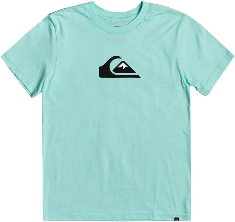 surf jackets for wind protection-Quiksilver Men's Comp Logo Short Sleeve T-Shirt