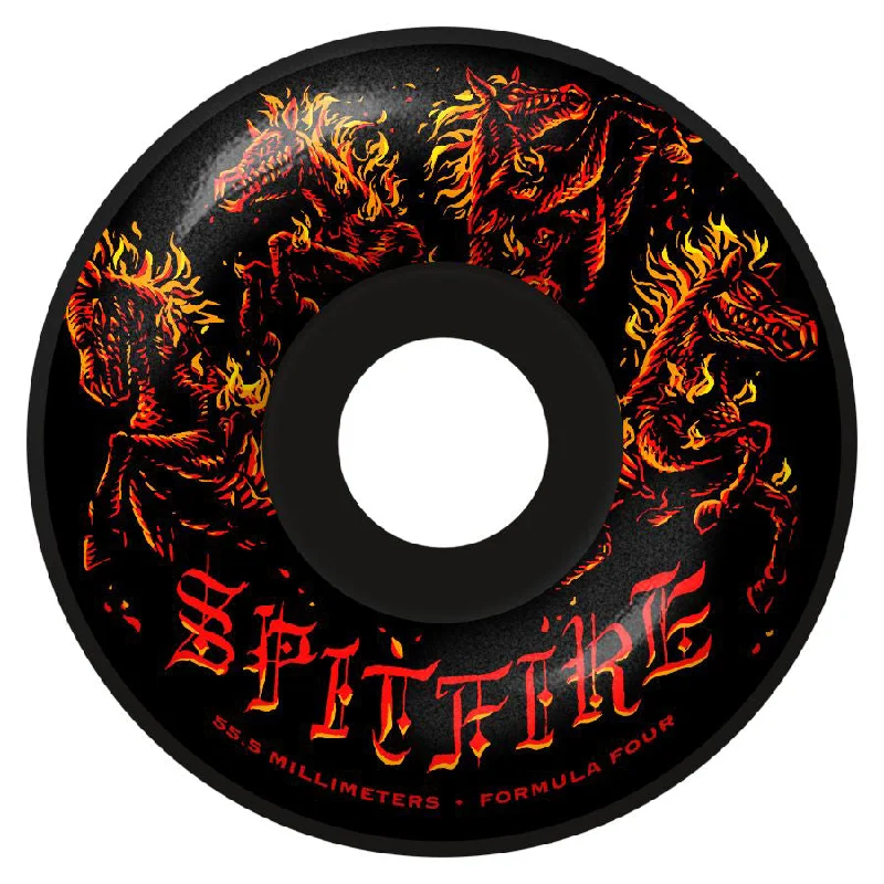 surfboards for short ride intervals-Spitfire F4 99 Apocalypse Black 55.5mm