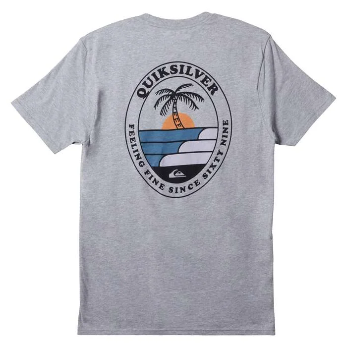 surf hats for sun protection-Quiksilver Mens The Ripple Short Sleeve T-Shirt