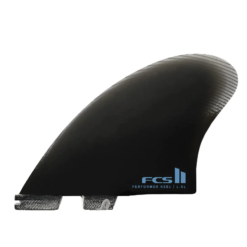 multi-fin setups for increased performance-FCS II Performer Keel PG Twin Fin Set-Black-L-XL