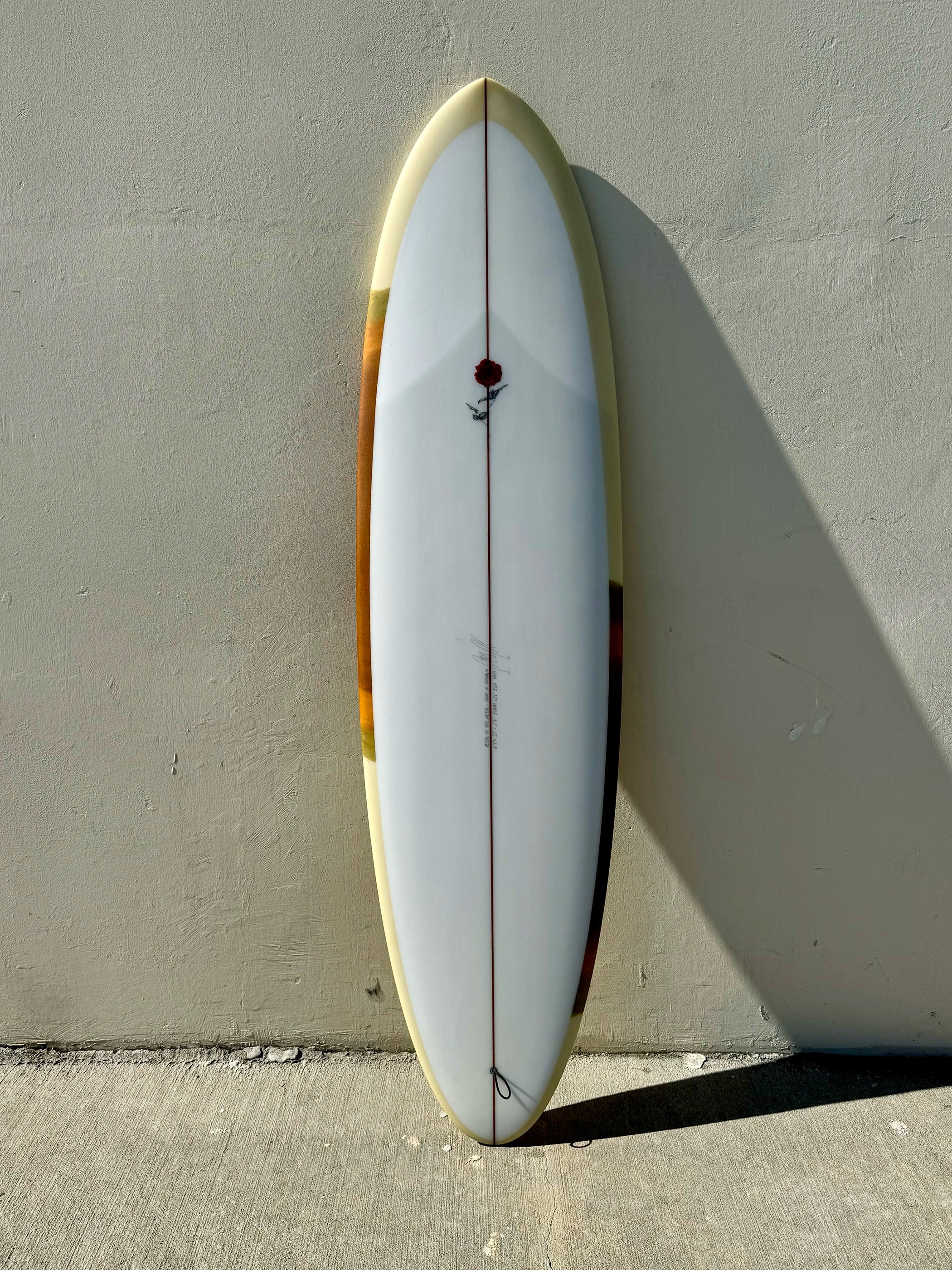 surfboards with adjustable fins for control-Petal to the Metal | 6’9” Emma Lee Egg Abstract Surfboard