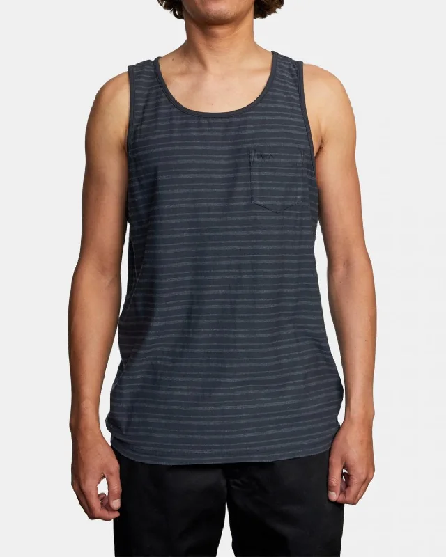 surf rash guards for all weather conditions-RVCA Mens PTC Texture Tank