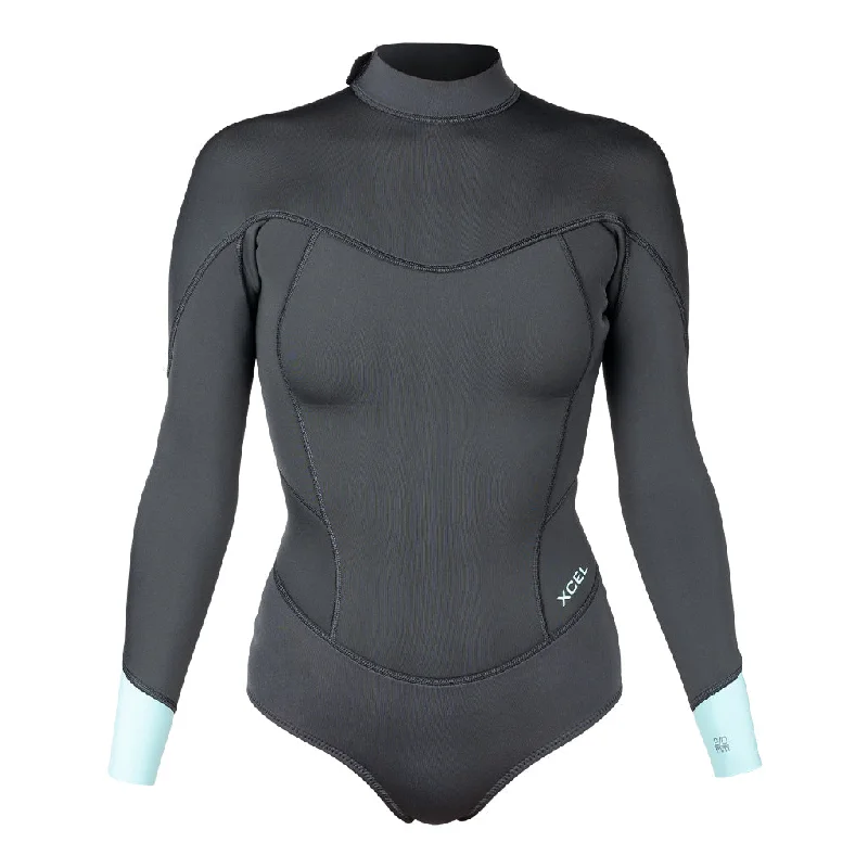 Women's Axis Long Sleeve Cheeky Cut Back Zip Spring Wetsuit 2mm