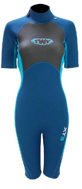 TWF XT3 Ladies 3mm Shortie Wetsuit Blue