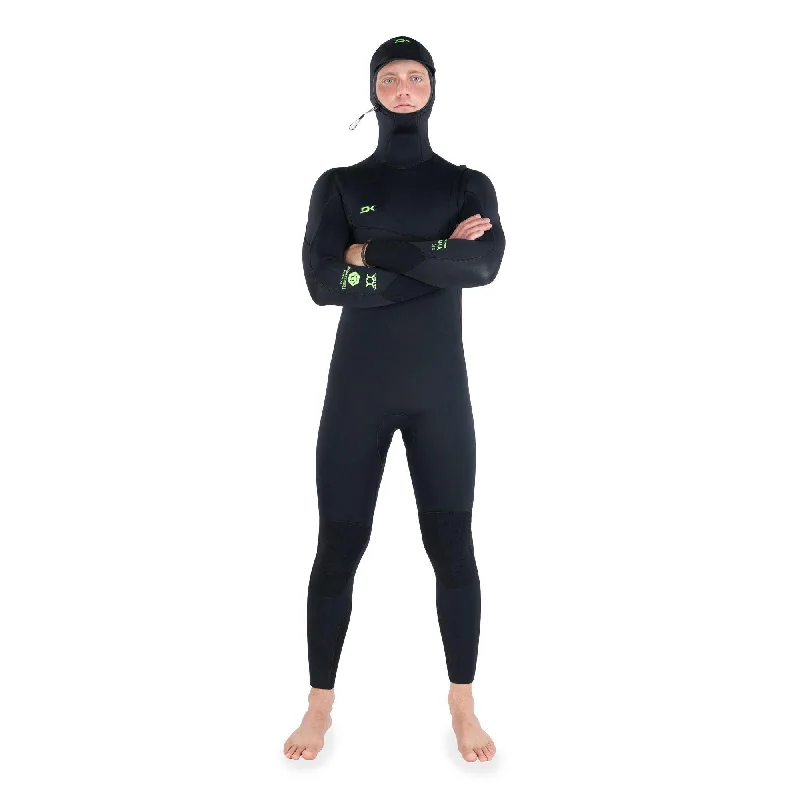 Dakine Mens Malama Zip Free Hooded 4/3mm Full Wetsuit (Black)