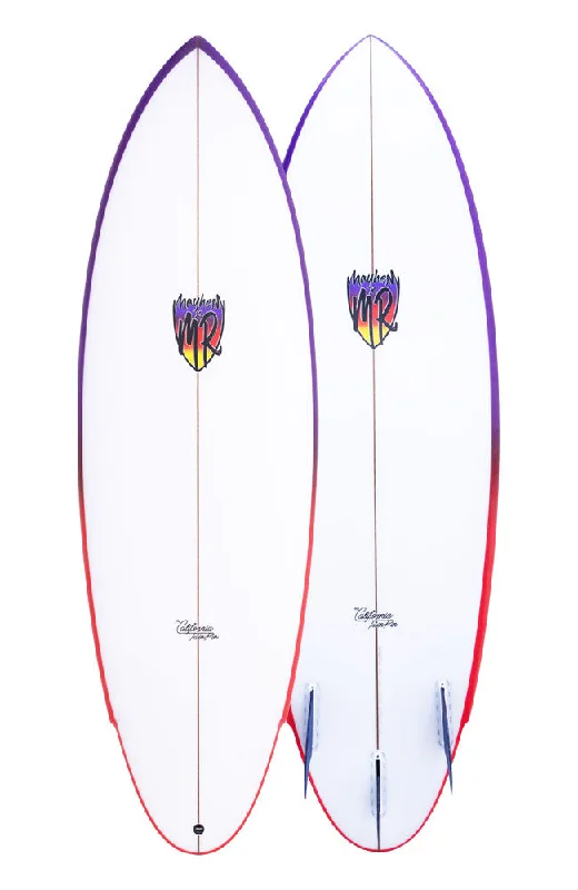 surfboards for perfect balance-5'4 Lost CA Pin Twin clear