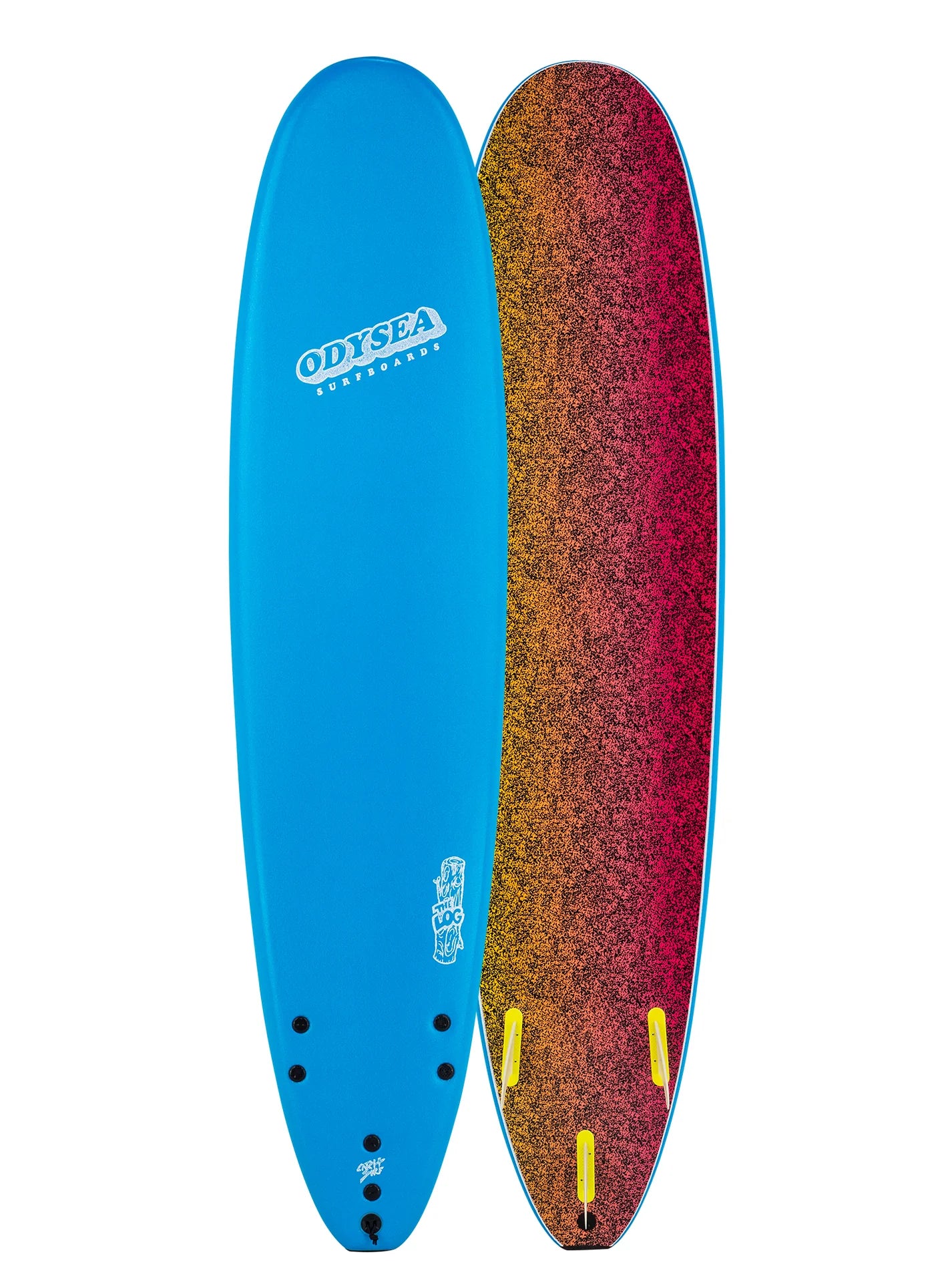 surfboards for versatile wave conditions-Odysea 8-0 Log - Blue 24