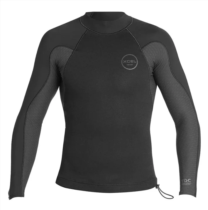 beginner-friendly surfboards for less experience-Xcel Comp X L/S Jacket 1/0.5mm