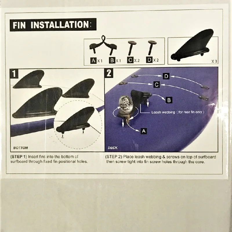 lightweight fins for easy handling-PLATINO SOFTBOARD FINS