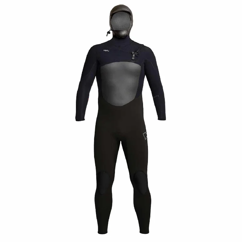 Xcel 5/4mm Infiniti Hooded Chest Zip Wetsuit Black