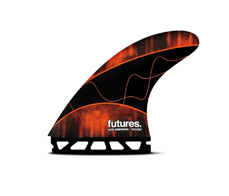 surfboard fins for all-around performance-Futures Fins Jack Robinson Techflex Thruster Fin Set Orange L