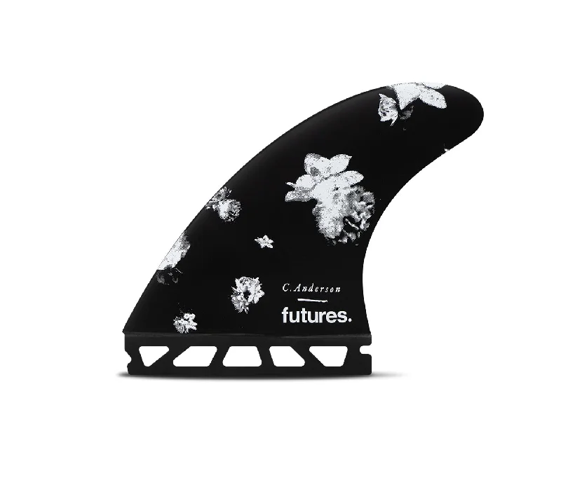 fin designs for surfboard performance-Futures Fins Ando Blackstix Thruster Fin Set Black L