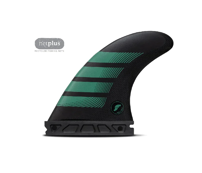 surfboard fins for wave accuracy-Future Fins F6 Alpha Thruster Fin Set Carbon-Teal M