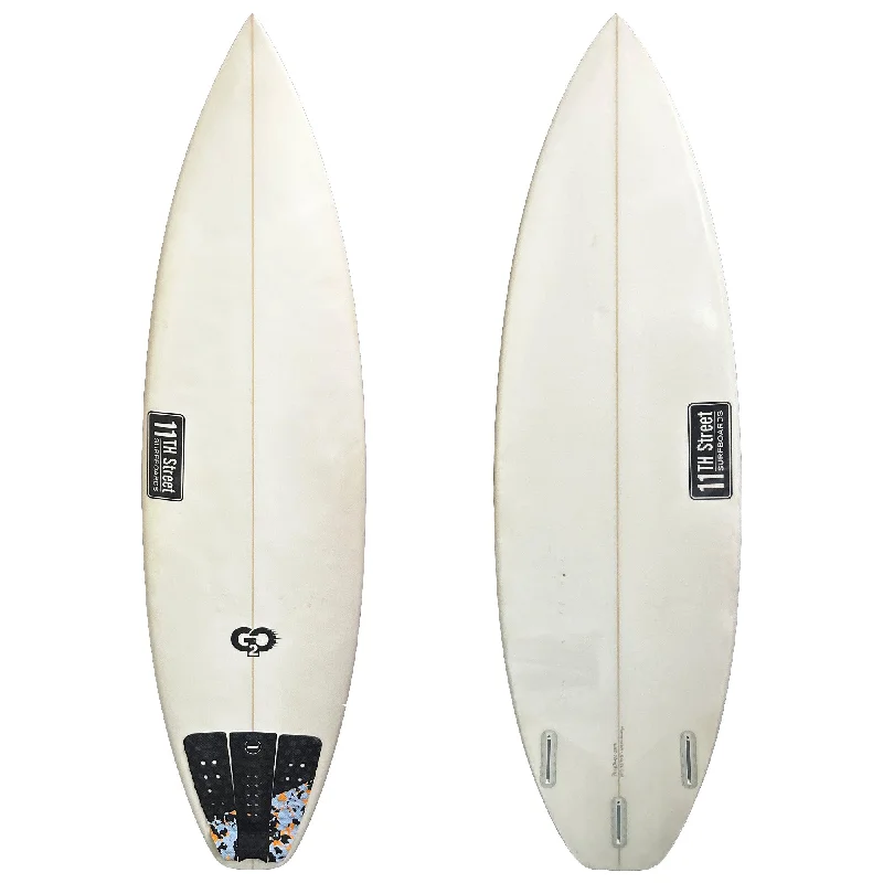 fun surfboards for playful rides-11th Street Surfboards Go2 6' Consignment Surfboard - Futures