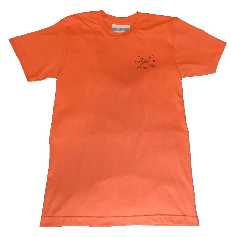 waterproof surf gear for protection-Indi Surf Men's Signature Short Sleeve T-Shirt