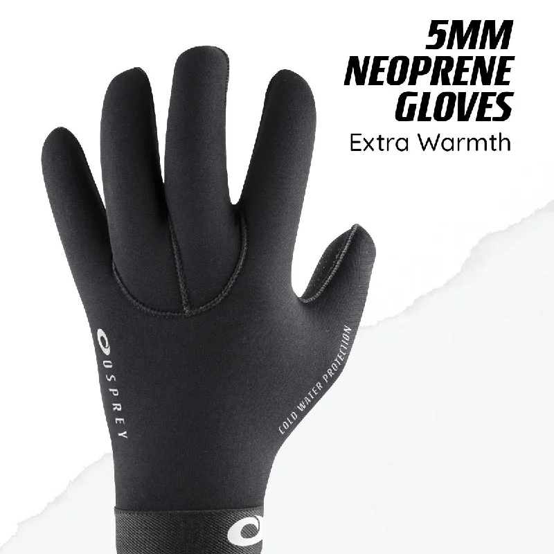 Osprey 5mm Adult Wetsuit Glove Neo Stretch Black