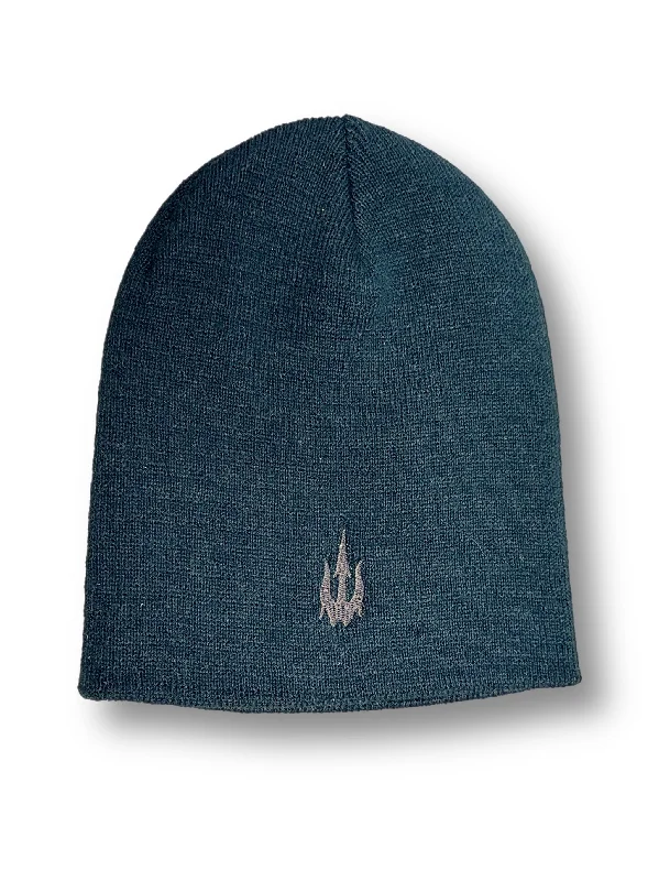 high-performance longboards for top surfers-WBZ Embroidered Trident Beanie