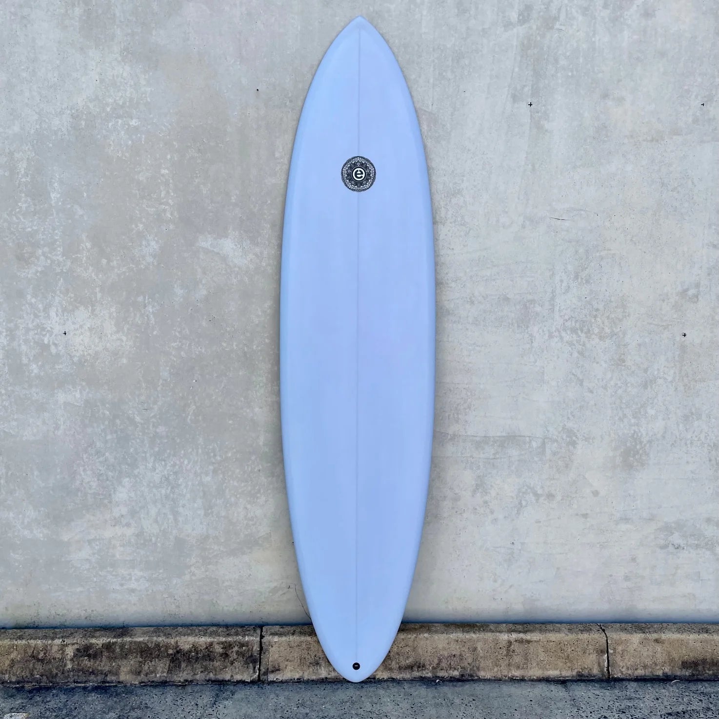 comfortable surfboards for longer rides-ELEMNT MID-LENGTH SKY BLUE 7'10 EPOXY FCS II 56.5L