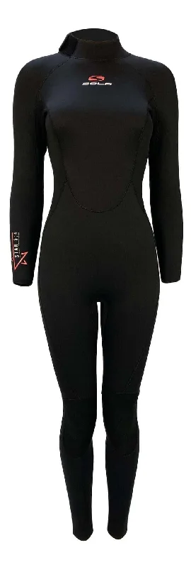 Sola Star Womens 5/4mm Back Zip Wetsuit Black