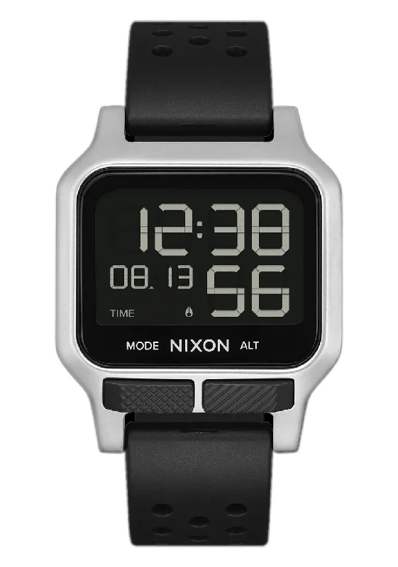 surfboards for noserides-Nixon Heat Watch Silver Watch