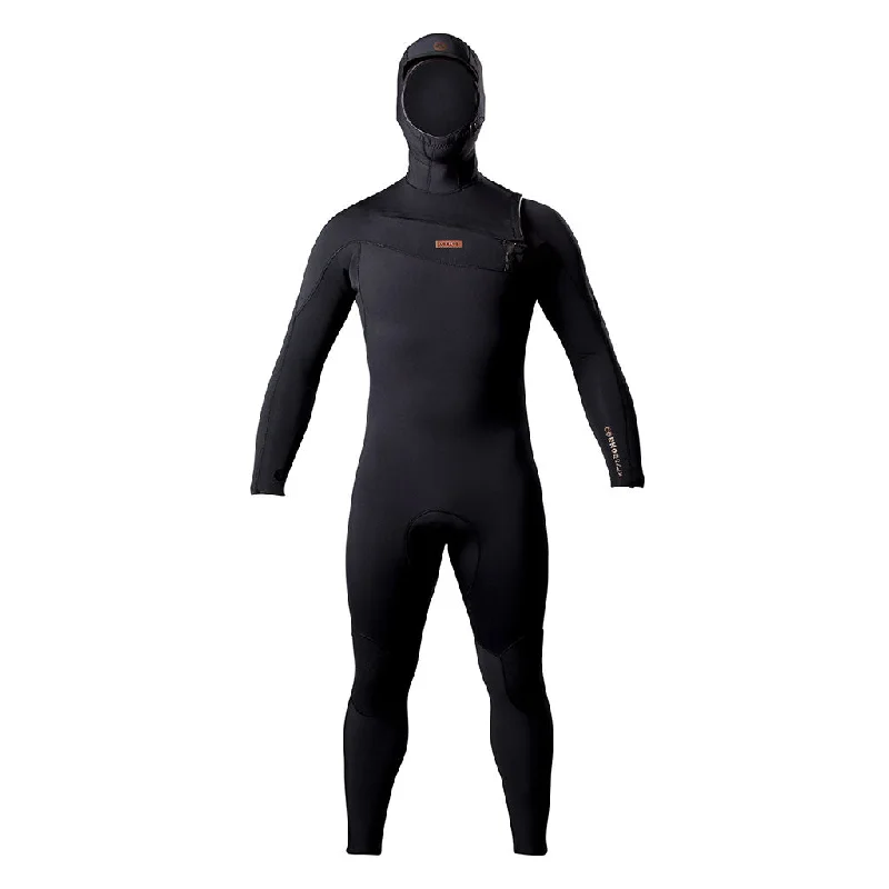 USED - Adelio Mens 5/4 Conner Hooded Deluxe Steamer Wetsuit - Black