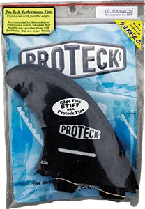 lightweight fins for easy handling-Proteck Perform Fcs Thruster 4.5 Black Surfboard FIN  -  SET OF 3PCS