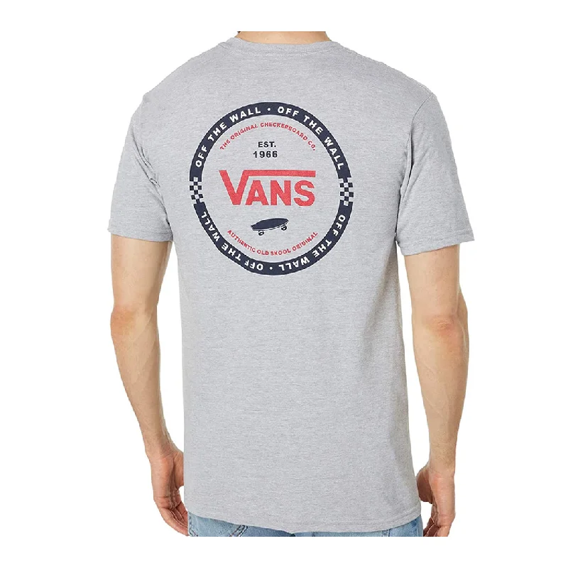 surf shorts for casual beach days-Vans Mens Logo Check Short Sleeve T-Shirt