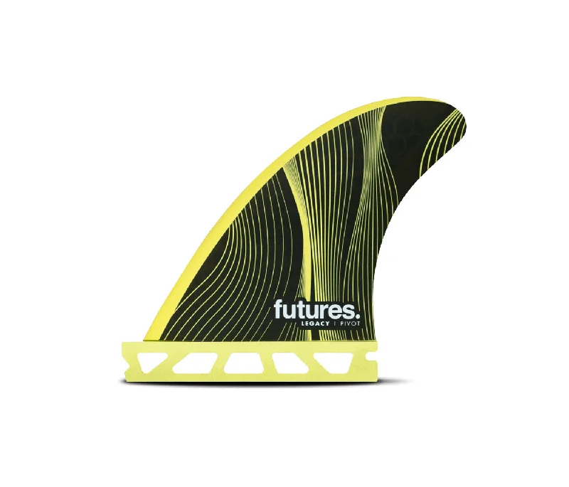 top-rated surfboard fins for speed-Futures P3 Honeycomb Tri Fin Set-Yellow-X-Small