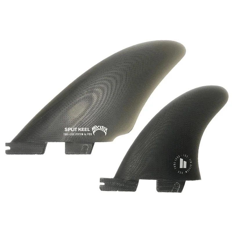 surfboard fins for power and speed-FCS MB PG Quad Fin Set-Smoke-Medium