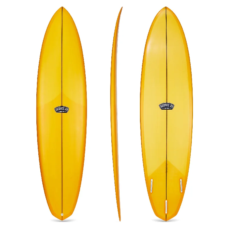 surfer-approved surfboards-7'2" Over Easy Surfboard Mango Resin Tint (Poly)