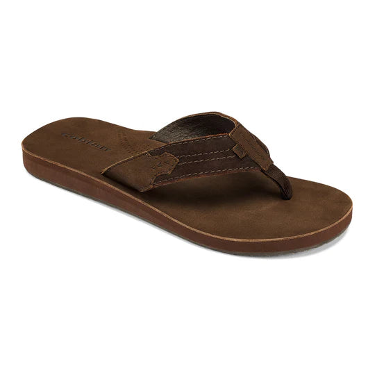 surfboards for perfect balance-Cobian Mens Lazo Brown Sandal