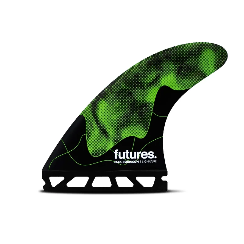 surfboard fins for consistent rides-Futures Jack Robinson Honey Comb Tri Surfboard Fins - Medium/Green