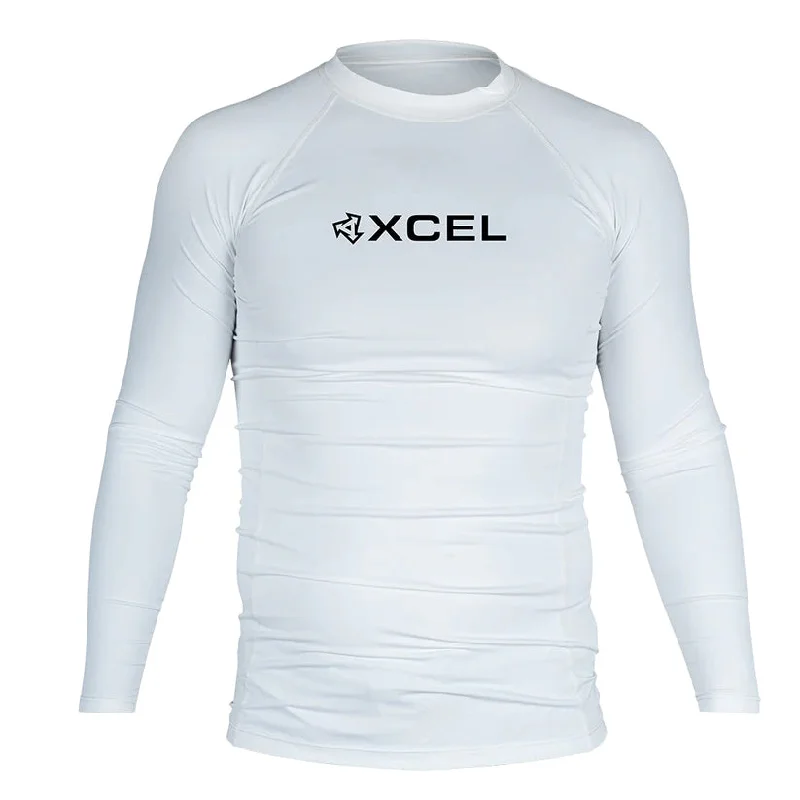 surfboards for multi-surf sessions-Xcel Performance Fit UV L/S White