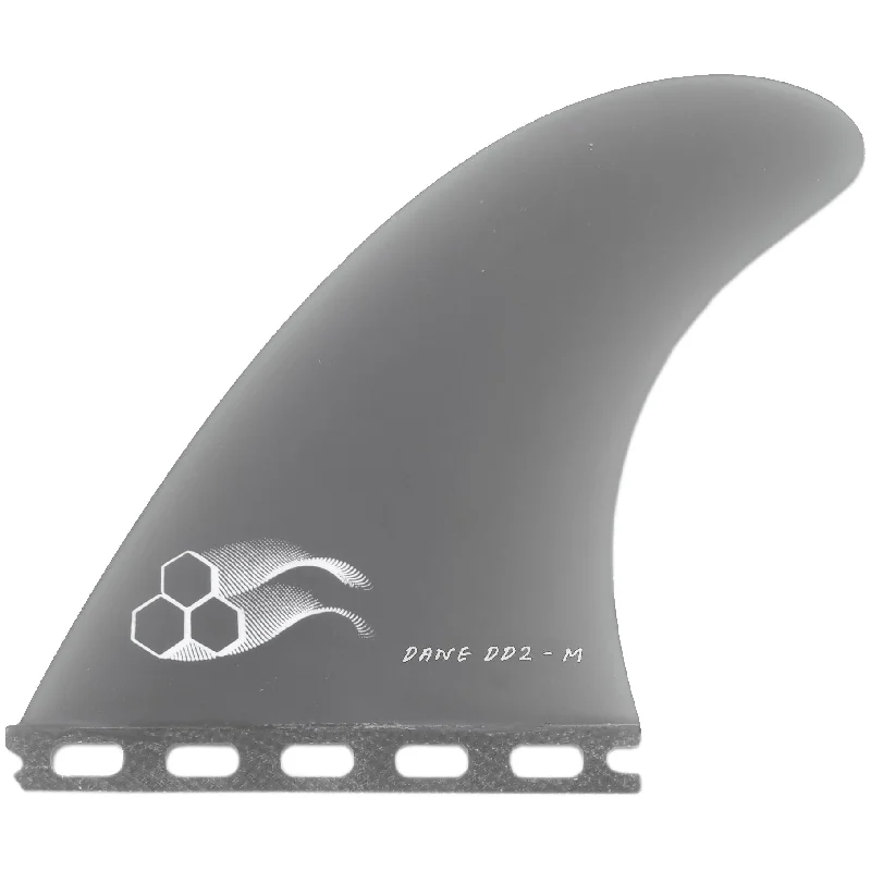 fin setups for advanced surfers-Channel Islands Dane DD2 Fiberglass Tri Fin Set-Black-Medium