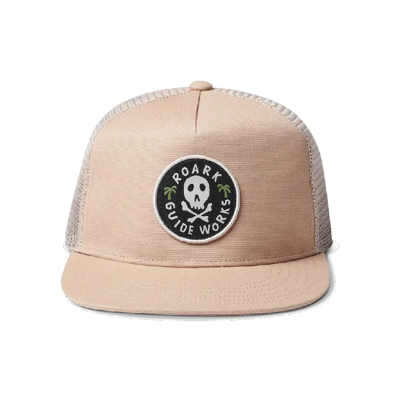 high-quality boards for consistent performance-Roark Station Trucker Snapback Hat Dark Khaki