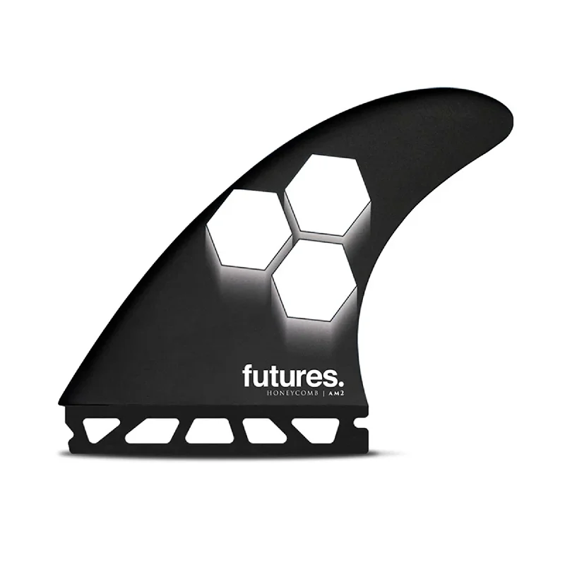 removable fins for surfboards-Futures Channel Islands AM2 HC Tri Surfboard Fins - Large/Black