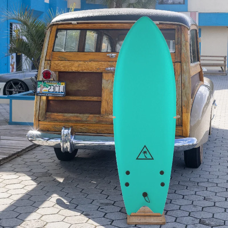 surfboards for quick adjustments on waves-Catch Surf Heritage 5'6 Retro Fish Soft Surfboard - Turquoise/Orange