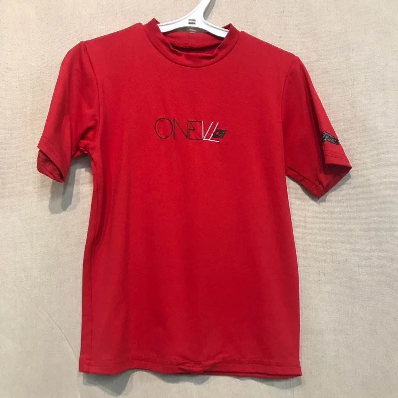 Youth Rashies O'Neill 4117 Skins S/S Rash Tee 020-Red