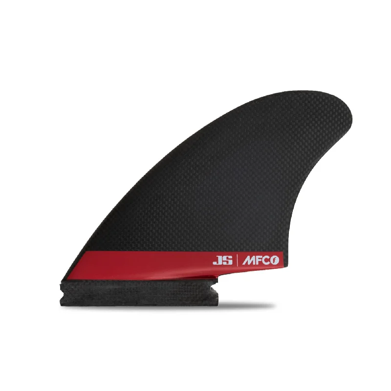 fin designs for surfboard performance-MFC x JS Keel Carbon Twin Fin Set-Red