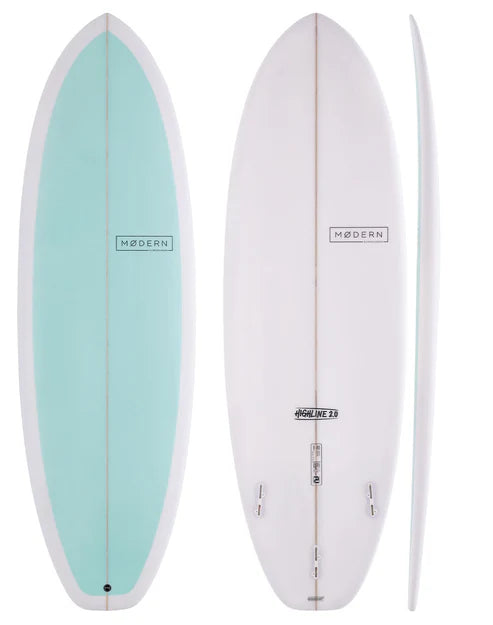 best surfboards for fast maneuvers-Modern 6'9" HIghline 2 Sea Green