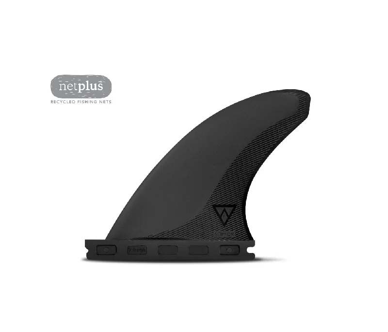 surfboard fins for greater power-Futures Scimitar Alpha Quad Rear Fin Set-Carbon/Black