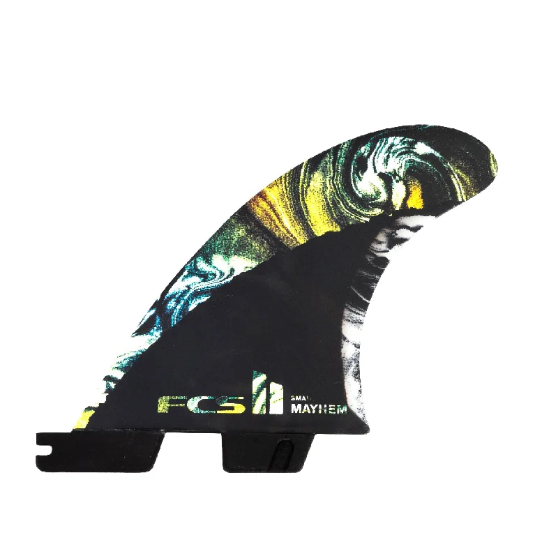 surfboard fins for enhanced maneuverability-FCS MB PC Carbon Tri Fin Set-Multi-Small