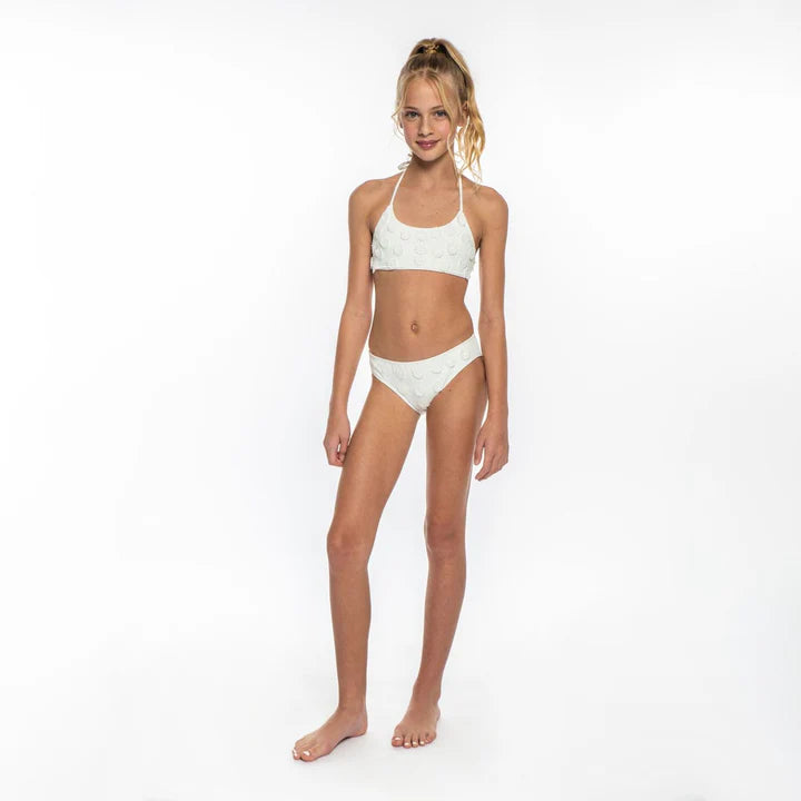 surfing wetsuits for warm weather-Peixoto Girl's Dahlia 2 Piece Bikini Set