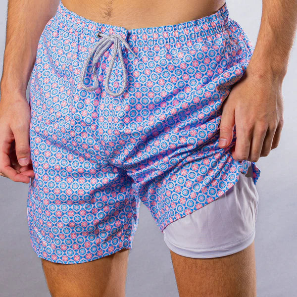 eco-conscious surfwear brands-Michaels Boys Cyclist Swim Trunks