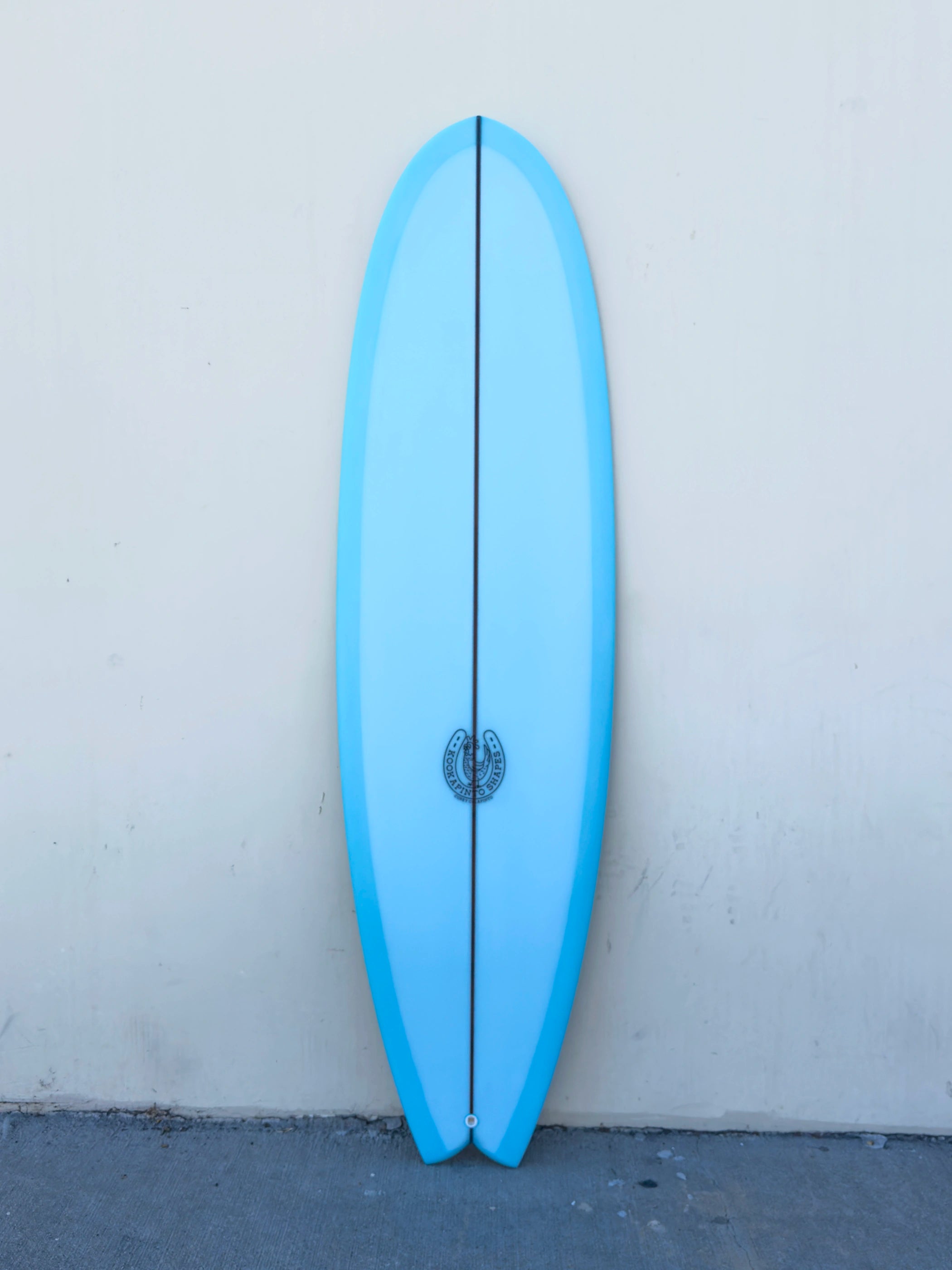 surfboards for deep wave take-offs-6'6" Fishy Noserider Blue Tint Surfboard